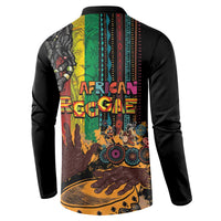 Afro-Caribbean Button Sweatshirt African and Reggae Art Music - Wonder Print Shop