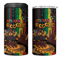 Afro-Caribbean 4 in 1 Can Cooler Tumbler African and Reggae Art Music - Wonder Print Shop