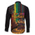 Afro-Caribbean Family Matching Long Sleeve Bodycon Dress and Hawaiian Shirt African and Reggae Art Music - Wonder Print Shop