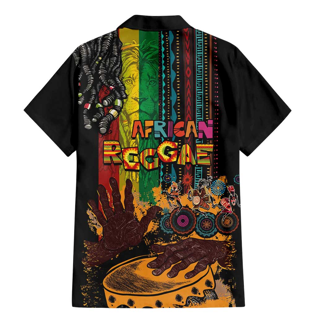 Afro-Caribbean Family Matching Mermaid Dress and Hawaiian Shirt African and Reggae Art Music - Wonder Print Shop