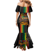 Afro-Caribbean Family Matching Mermaid Dress and Hawaiian Shirt African and Reggae Art Music - Wonder Print Shop