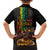 Afro-Caribbean Family Matching Off The Shoulder Long Sleeve Dress and Hawaiian Shirt African and Reggae Art Music - Wonder Print Shop