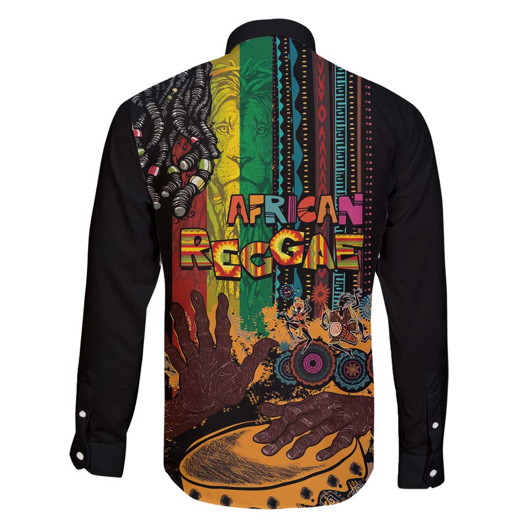 Afro-Caribbean Family Matching Off Shoulder Short Dress and Hawaiian Shirt African and Reggae Art Music - Wonder Print Shop