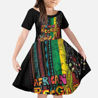 Afro-Caribbean Family Matching Puletasi and Hawaiian Shirt African and Reggae Art Music - Wonder Print Shop