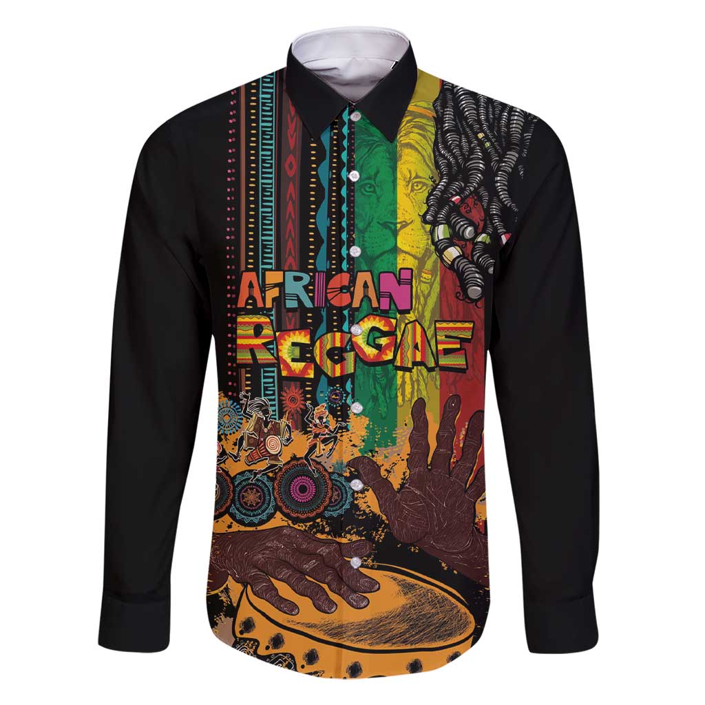 Afro-Caribbean Family Matching Short Sleeve Bodycon Dress and Hawaiian Shirt African and Reggae Art Music - Wonder Print Shop