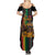 Afro-Caribbean Family Matching Summer Maxi Dress and Hawaiian Shirt African and Reggae Art Music - Wonder Print Shop