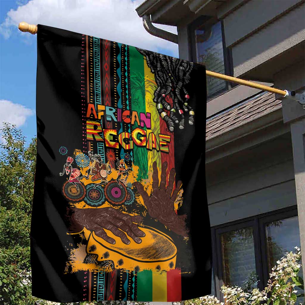 Afro-Caribbean Garden Flag African and Reggae Art Music - Wonder Print Shop