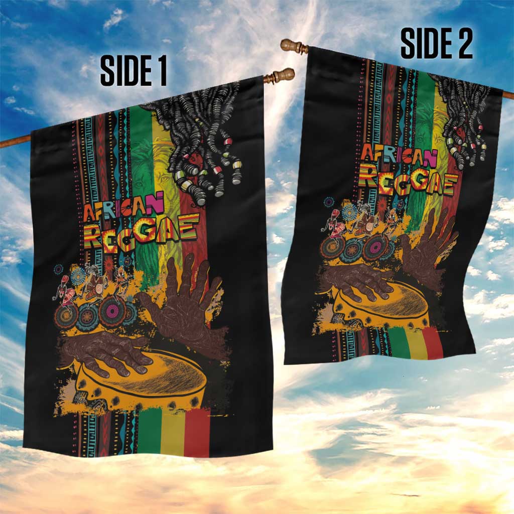 Afro-Caribbean Garden Flag African and Reggae Art Music - Wonder Print Shop