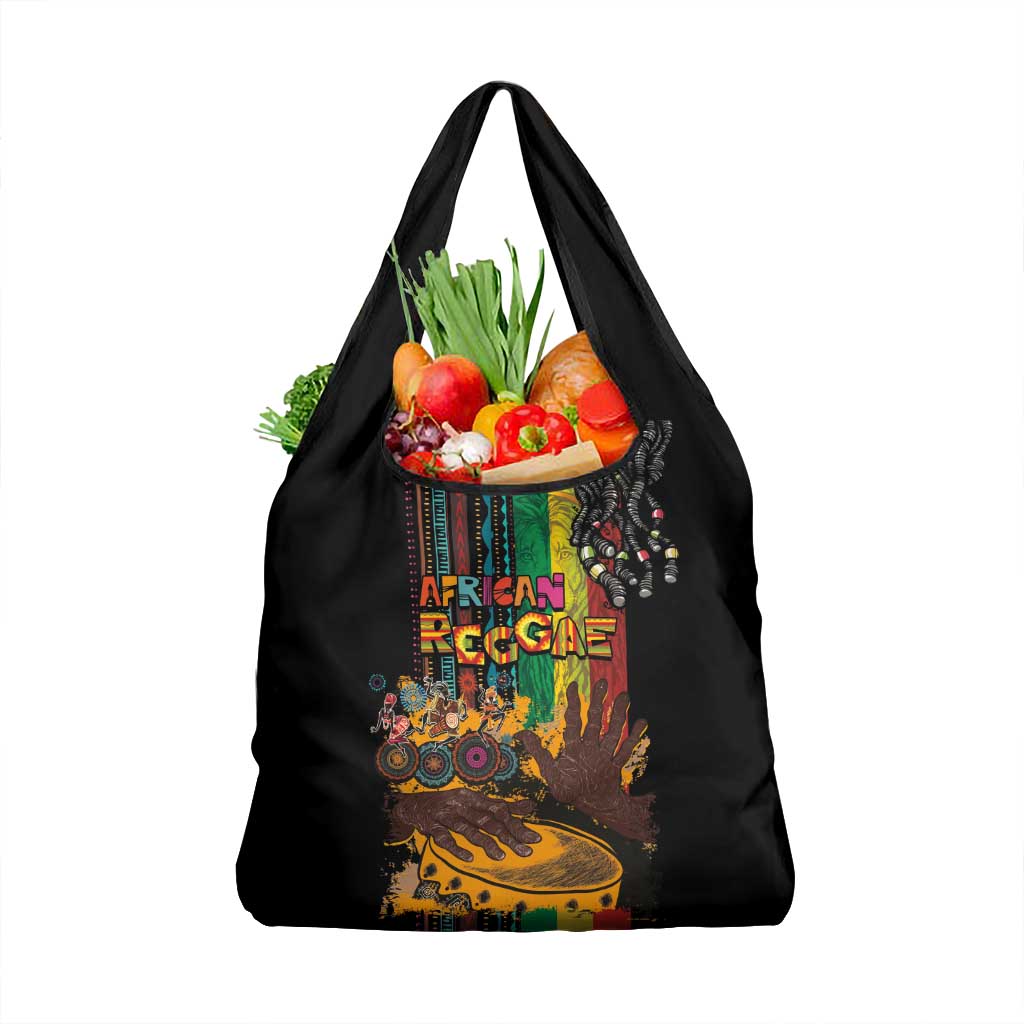 Afro-Caribbean Grocery Bag African and Reggae Art Music - Wonder Print Shop