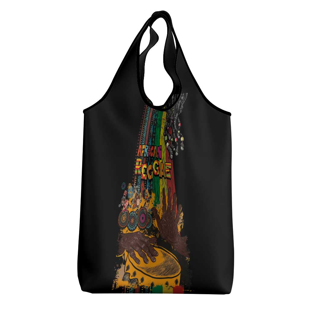 Afro-Caribbean Grocery Bag African and Reggae Art Music - Wonder Print Shop