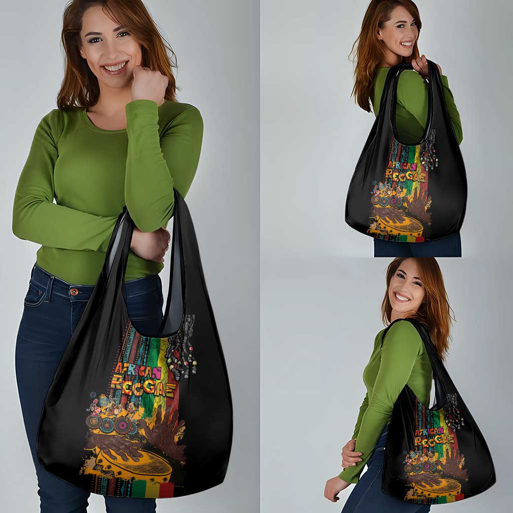 Afro-Caribbean Grocery Bag African and Reggae Art Music - Wonder Print Shop