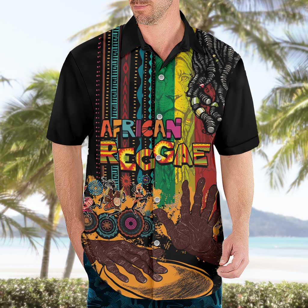Afro-Caribbean Hawaiian Shirt African and Reggae Art Music - Wonder Print Shop