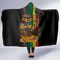 Afro-Caribbean Hooded Blanket African and Reggae Art Music - Wonder Print Shop