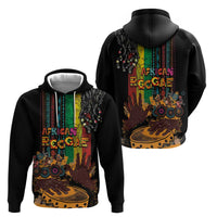 Afro-Caribbean Hoodie African and Reggae Art Music - Wonder Print Shop