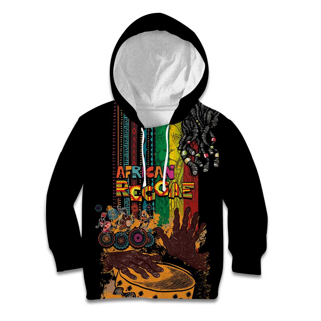 Afro-Caribbean Kid Hoodie African and Reggae Art Music - Wonder Print Shop