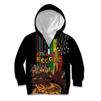 Afro-Caribbean Kid Hoodie African and Reggae Art Music - Wonder Print Shop