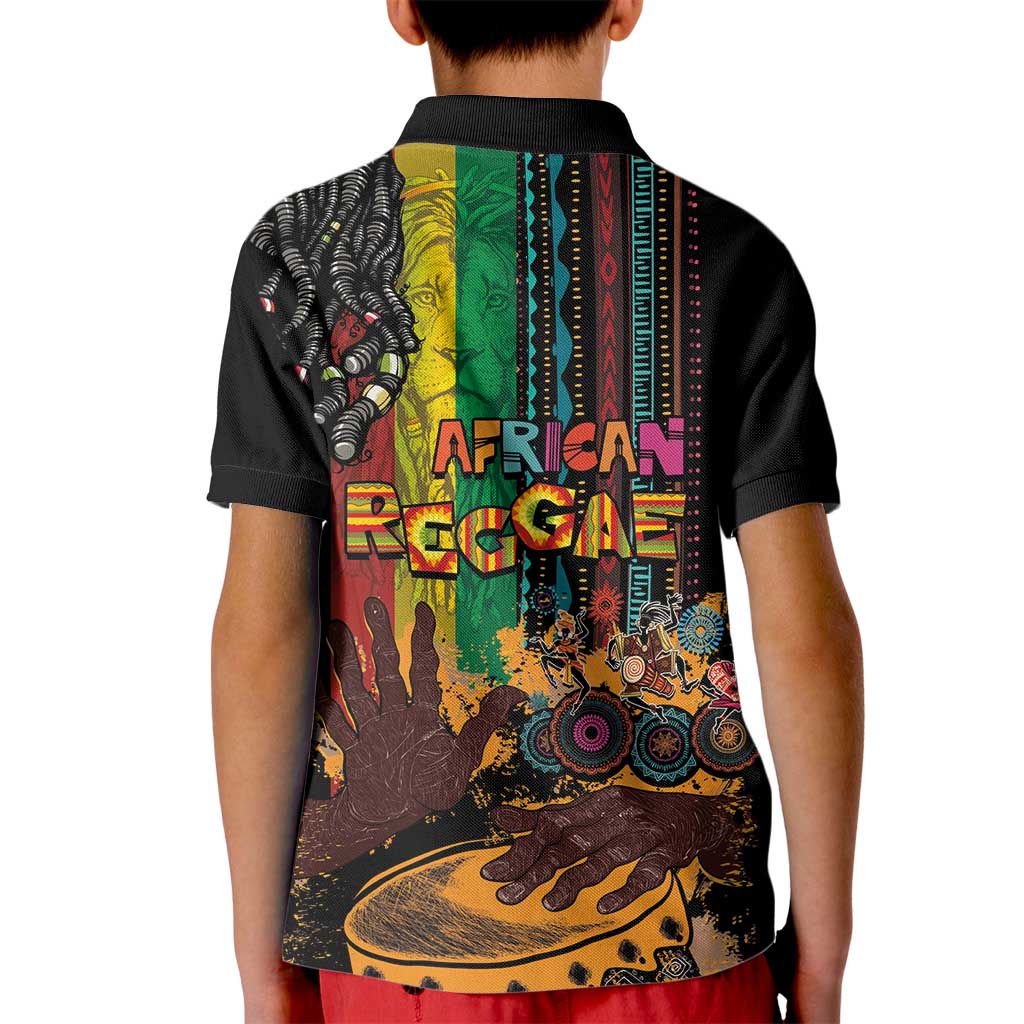 Afro-Caribbean Kid Polo Shirt African and Reggae Art Music - Wonder Print Shop