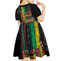 Afro-Caribbean Kid Short Sleeve Dress African and Reggae Art Music - Wonder Print Shop