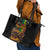 Afro-Caribbean Leather Tote Bag African and Reggae Art Music - Wonder Print Shop