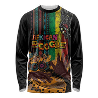 Afro-Caribbean Long Sleeve Shirt African and Reggae Art Music - Wonder Print Shop