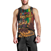 Afro-Caribbean Men Tank Top African and Reggae Art Music - Wonder Print Shop