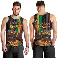 Afro-Caribbean Men Tank Top African and Reggae Art Music - Wonder Print Shop