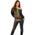 Afro-Caribbean Off Shoulder Sweater African and Reggae Art Music - Wonder Print Shop