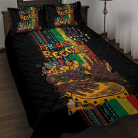 Afro-Caribbean Quilt Bed Set African and Reggae Art Music - Wonder Print Shop