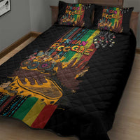 Afro-Caribbean Quilt Bed Set African and Reggae Art Music - Wonder Print Shop