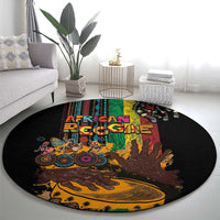 Afro-Caribbean Round Carpet African and Reggae Art Music - Wonder Print Shop