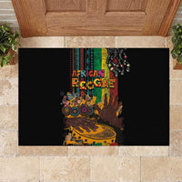 Afro-Caribbean Rubber Doormat African and Reggae Art Music - Wonder Print Shop
