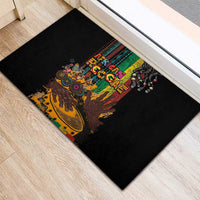 Afro-Caribbean Rubber Doormat African and Reggae Art Music - Wonder Print Shop