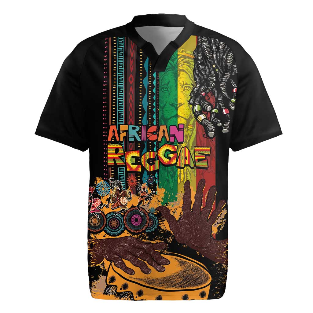 Afro-Caribbean Rugby Jersey African and Reggae Art Music - Wonder Print Shop