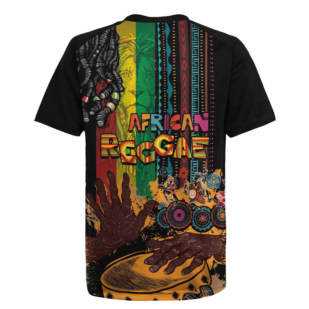 Afro-Caribbean Rugby Jersey African and Reggae Art Music - Wonder Print Shop