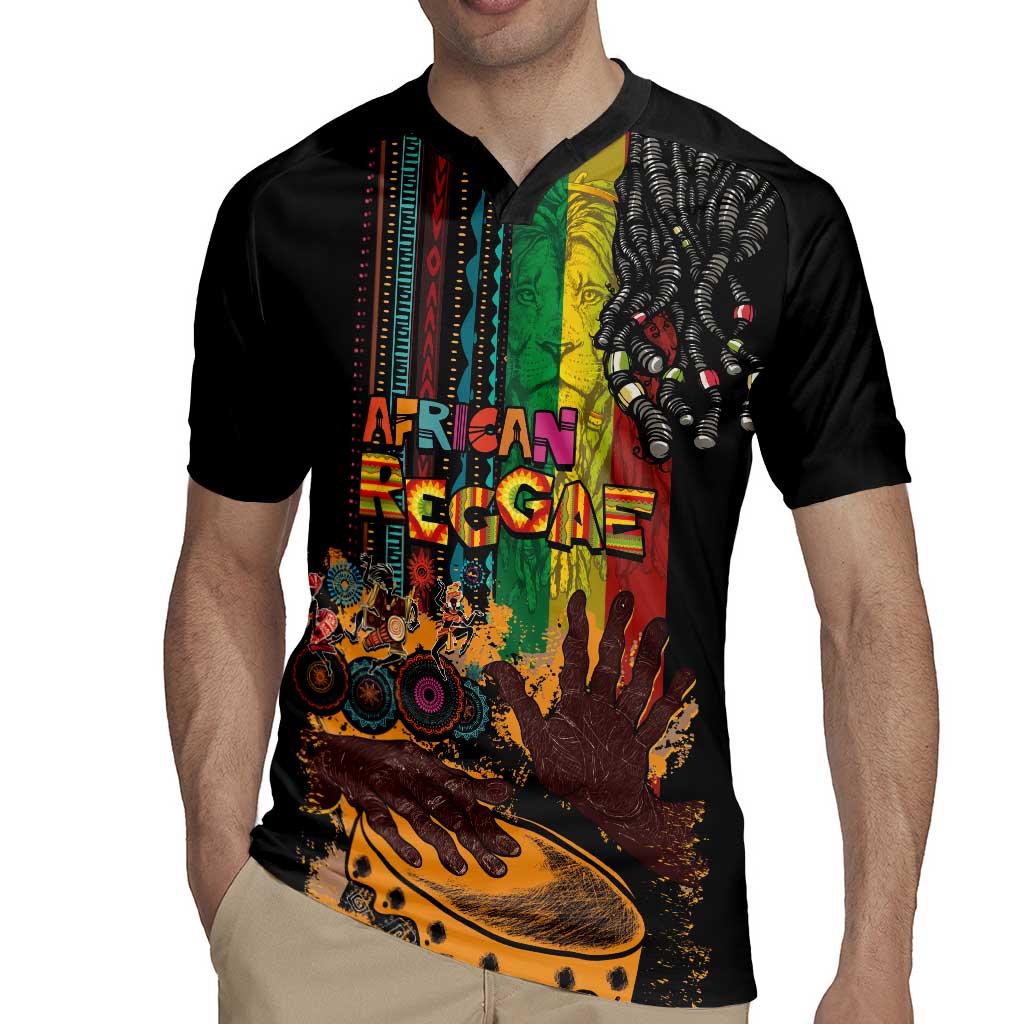 Afro-Caribbean Rugby Jersey African and Reggae Art Music - Wonder Print Shop