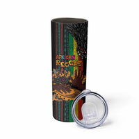 Afro-Caribbean Skinny Tumbler African and Reggae Art Music - Wonder Print Shop
