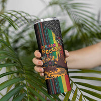 Afro-Caribbean Skinny Tumbler African and Reggae Art Music - Wonder Print Shop
