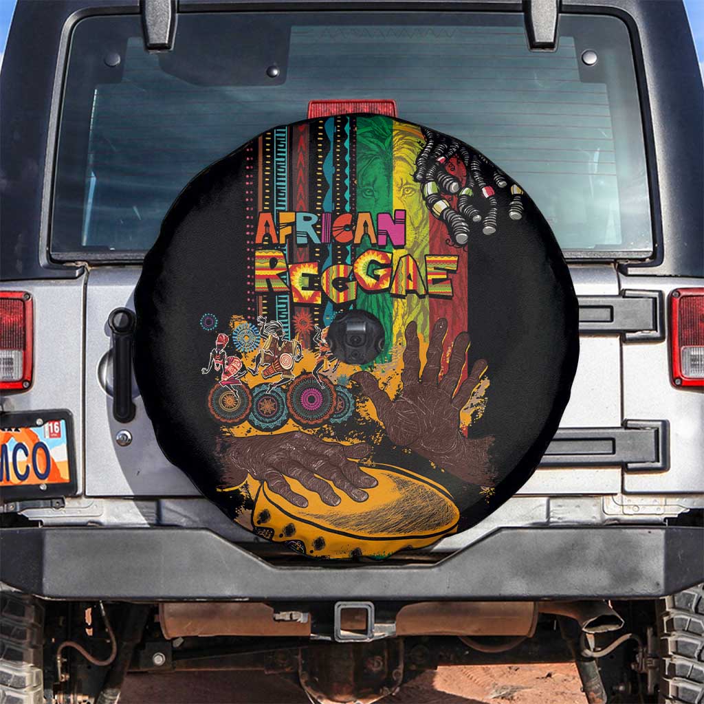Afro-Caribbean Spare Tire Cover African and Reggae Art Music - Wonder Print Shop