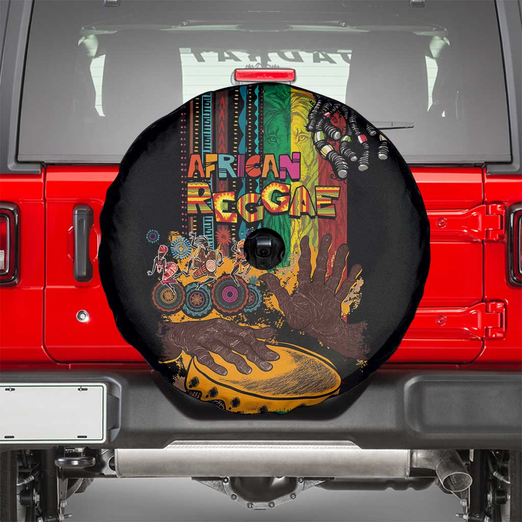 Afro-Caribbean Spare Tire Cover African and Reggae Art Music - Wonder Print Shop