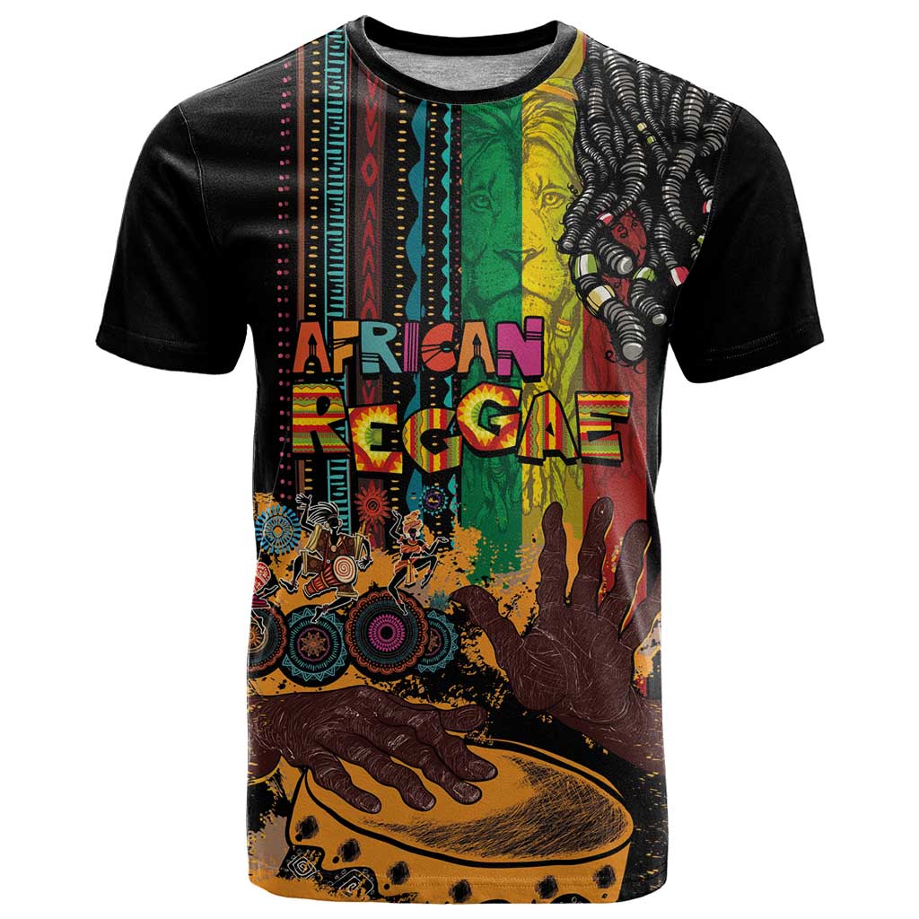 Afro-Caribbean T Shirt African and Reggae Art Music - Wonder Print Shop