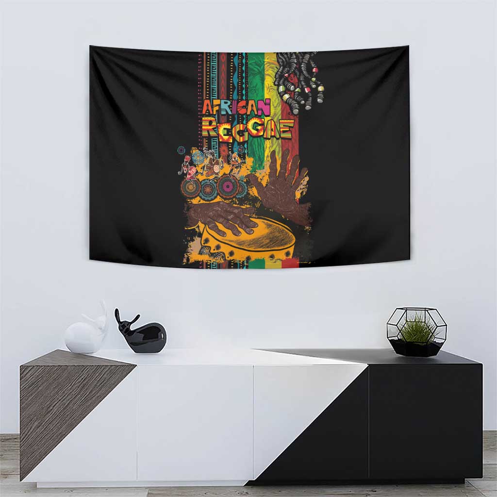 Afro-Caribbean Tapestry African and Reggae Art Music - Wonder Print Shop