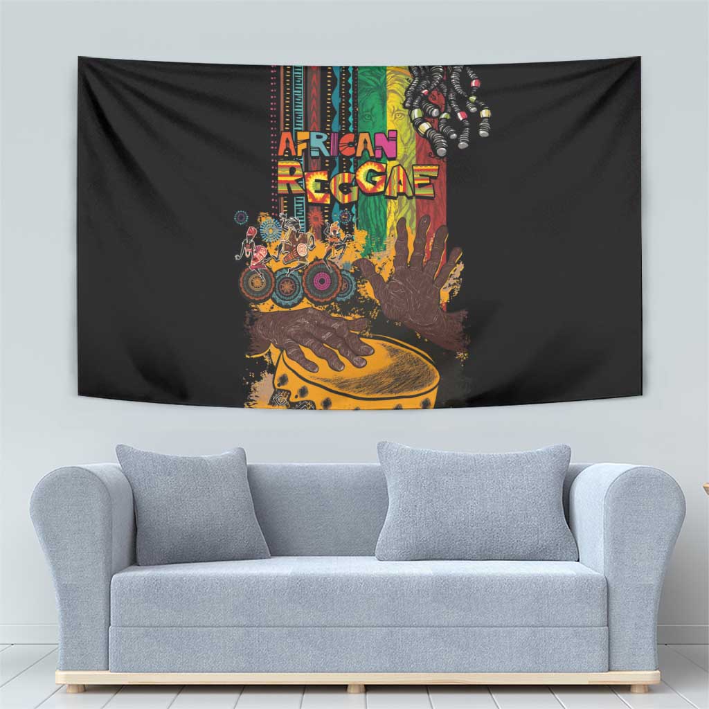 Afro-Caribbean Tapestry African and Reggae Art Music - Wonder Print Shop