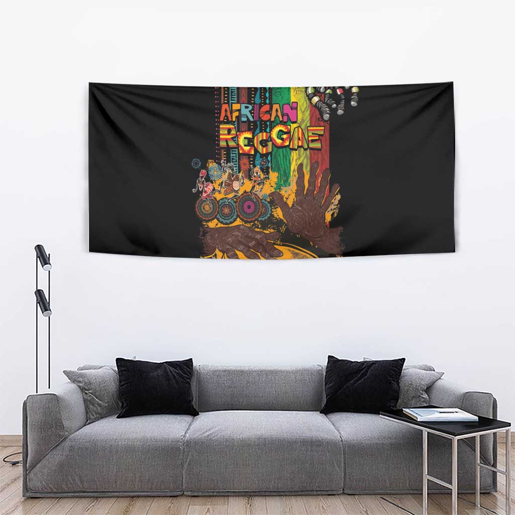 Afro-Caribbean Tapestry African and Reggae Art Music - Wonder Print Shop