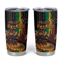 Afro-Caribbean Tumbler Cup African and Reggae Art Music - Wonder Print Shop
