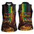 Afro-Caribbean Women Sleeveless Polo Shirt African and Reggae Art Music - Wonder Print Shop