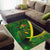 Jamaica Independence Day Area Rug Swallow-tail Hummingbird Tropical Plants and National Flag - Wonder Print Shop