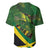 Jamaica Independence Day Baseball Jersey Swallow-tail Hummingbird Tropical Plants and National Flag - Wonder Print Shop