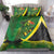 Jamaica Independence Day Bedding Set Swallow-tail Hummingbird Tropical Plants and National Flag - Wonder Print Shop