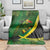 Jamaica Independence Day Blanket Swallow-tail Hummingbird Tropical Plants and National Flag - Wonder Print Shop