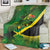 Jamaica Independence Day Blanket Swallow-tail Hummingbird Tropical Plants and National Flag - Wonder Print Shop